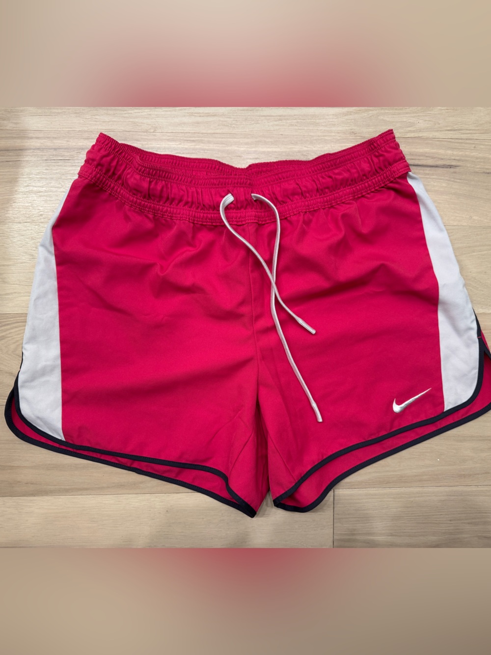 Nike Hot Pink Sports Shorts with Black Trim